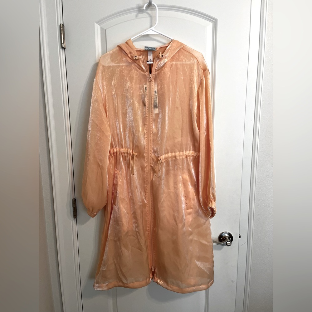 Future Collective Cinched Waist Hooded Parka, Size Medium